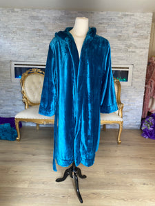 Exclusive Turquoise Velvet Robe